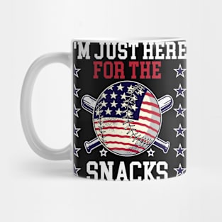 Baseball Here For Snacks Mug